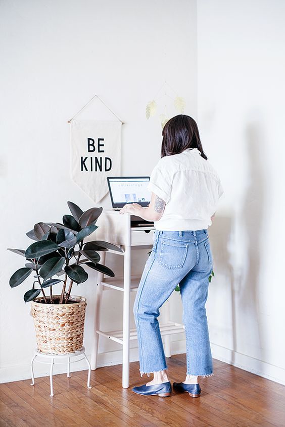 More Like Home DIY Desk Series 12 Narrow Standing Desk